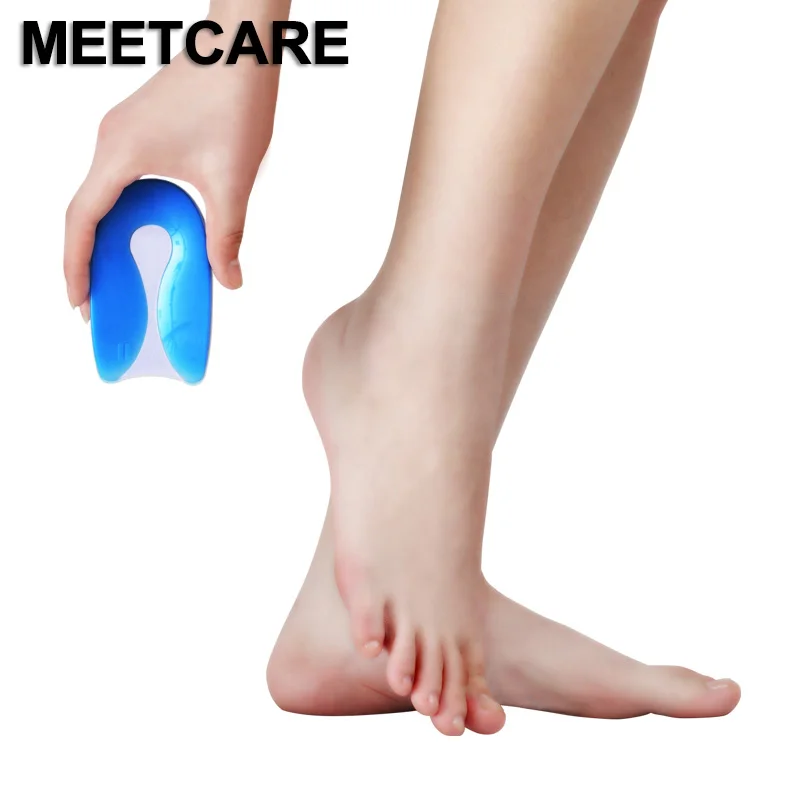 Высококачественные U образные гелевые стельки для пятки облегчающие боль на