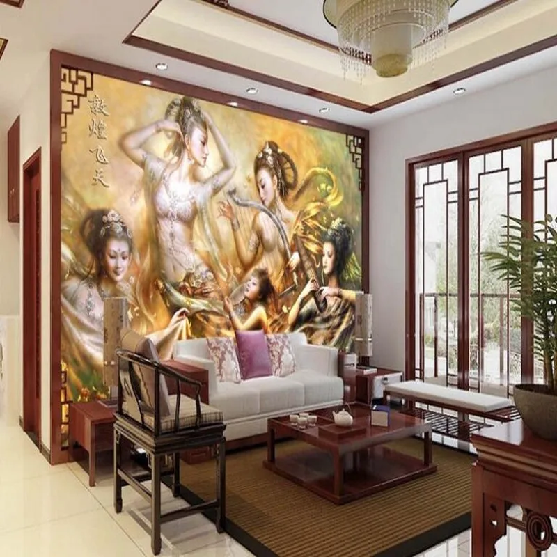 Wellyu пользовательские большие фрески Ностальгия искусственная мраморная