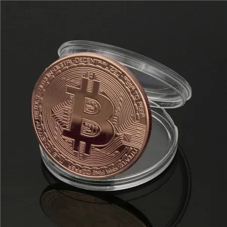 copper color 1 шт. золото/Посеребренная монета Биткоин коллекционный подарок арт-коллекция монет btc физический металлический декор монеты Золотой Прямая поставка - Цвет: copper color