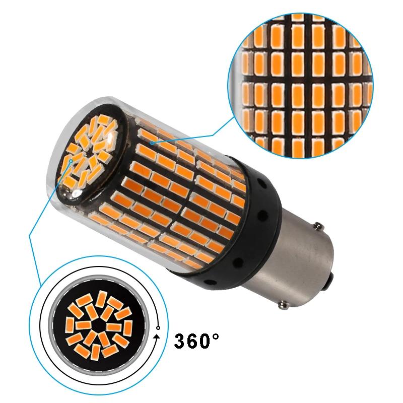 1156 BA15S T20 7440 P21W W21W светодиодный Canbus лампы нет Hyper Flash огни парковочная Лампа Стоп