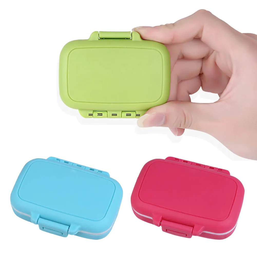 Практичный удобный ящик для хранения таблеток 3 отсека дорожный портативный