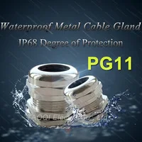 1 шт PG7 никелевые латунные металлические IP68 Водонепроницаемые кабельные сальники соединитель провода сальники для 3-6,5 мм кабеля