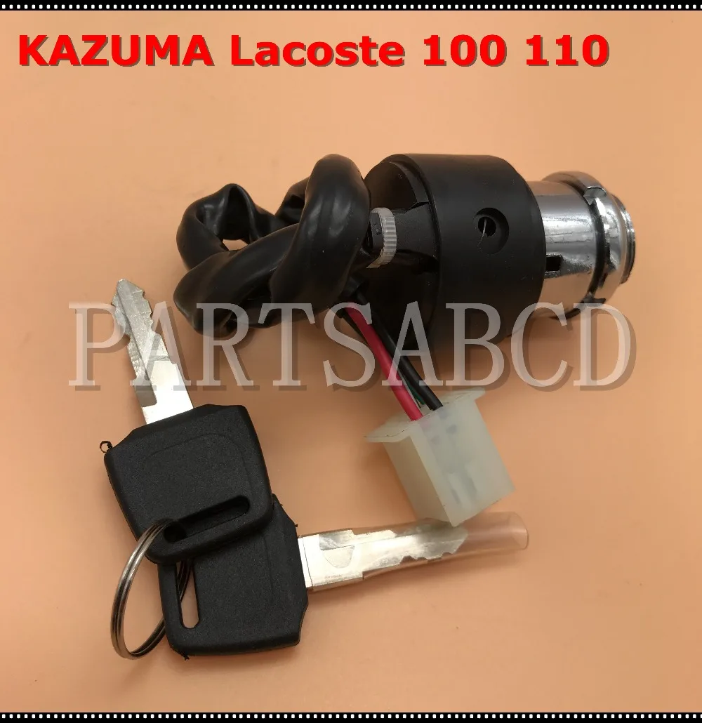 4 провода ключ зажигания переключатель в сборе для KAZUMA Lacoste 100cc 110cc ATV C100B