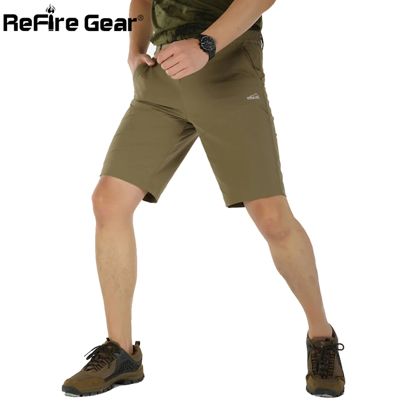 ReFire Gear мужские военные карго шорты летние быстросохнущие дышащие армейские