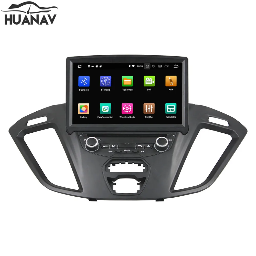 HUANVA Android 8 0 CD DVD плеер GPS навигация для Ford Transit Custom 2016 мультимедийный магнитофон