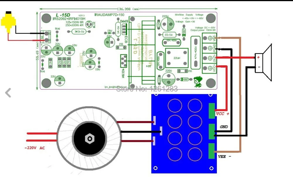 LJM DIY усилитель в сборе плата L15D цифровой аудио готовая IRS2092 IRFI4019H|assembled amplifier