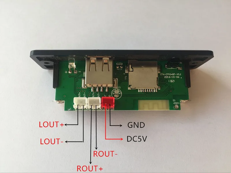 DC3.7 5V MP3 аудио декодер плата Bluetooth усилитель 3 Вт * 2 Поддержка U диск FM радио TF карта