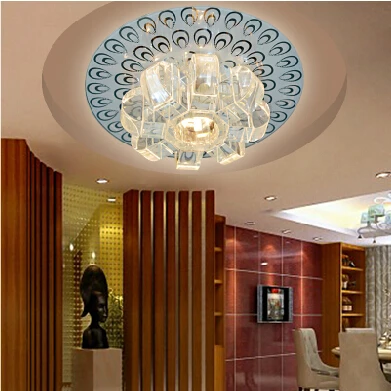 Новый потолочный светильник lamparas de techo хрустальная лампа круглый светодиодный