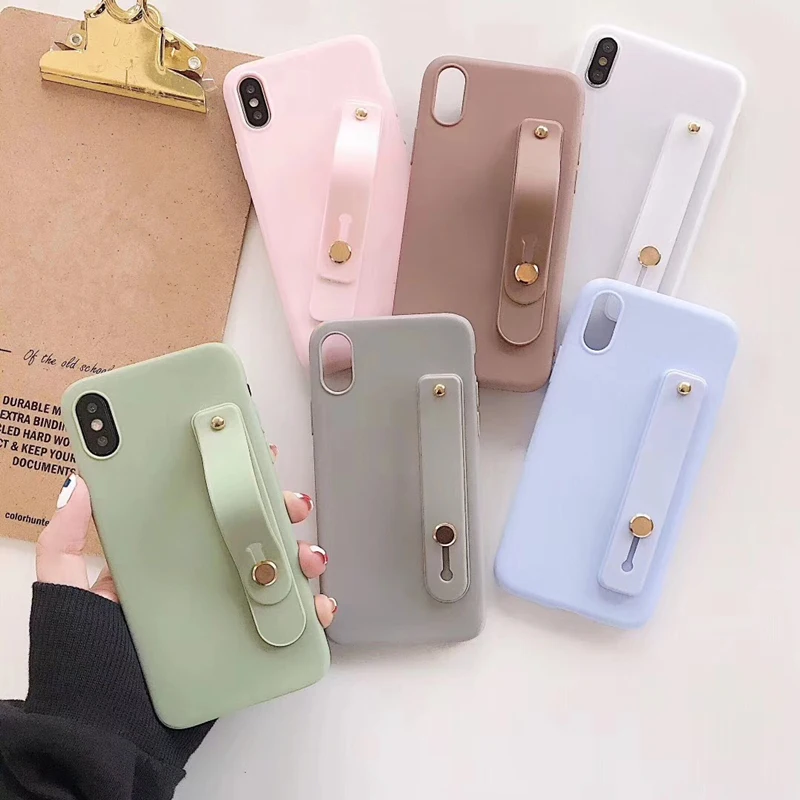 Ainike силиконовый браслет для рук чехол на запястье подставка мягкий TPU iPhone 5S SE 6 6splus