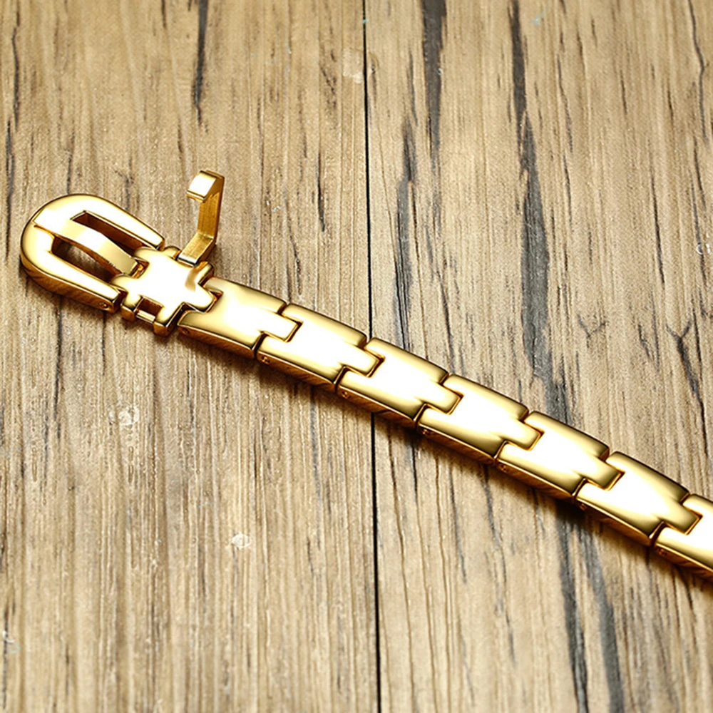 Ширина поверхности 8 мм мужской браслет из нержавеющей стали западный стиль