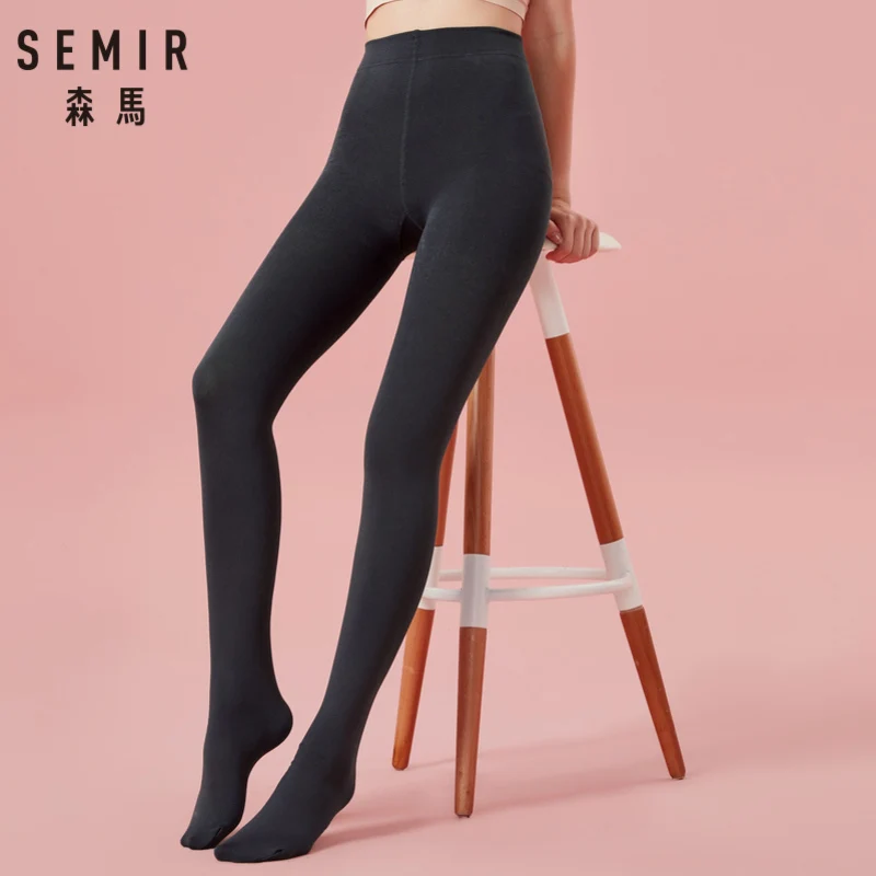 Женские Матовые непрозрачные колготки SEMIR 240 Denier 240D с флисовой подкладкой и