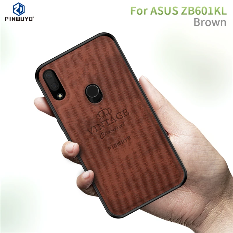 Чехол для Asus Zenfone Max Pro M1 ZB601KL ZB602KL Винтажный чехол из кожи ПУ и ПК Жесткий Защитные