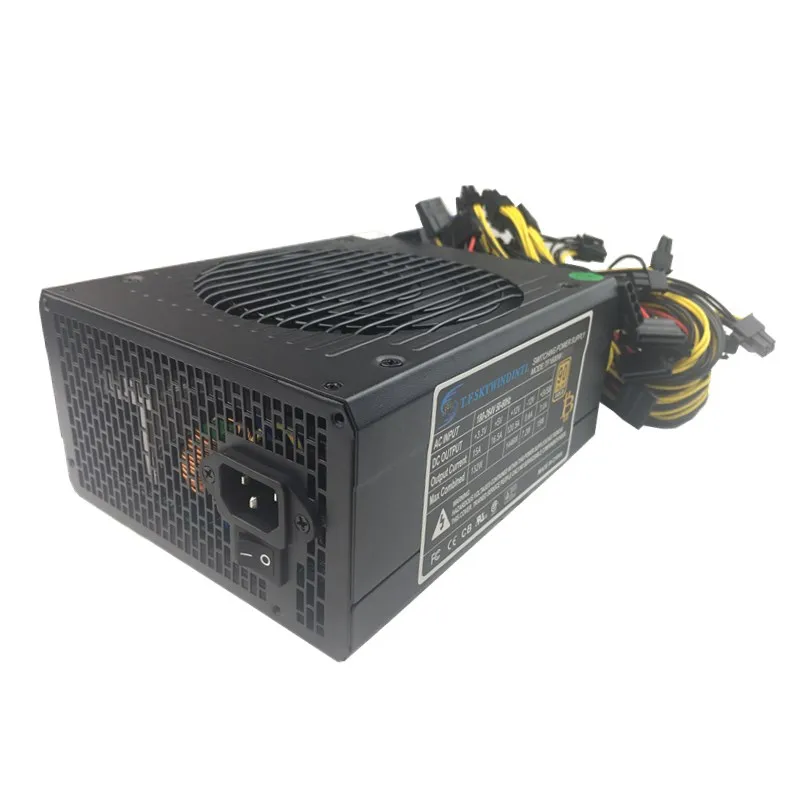 Блок питания для майнинга 1600 Вт antminer pico psu asic bitcoin miner rx 470 580 570 rx480 atx fonte de alimenta