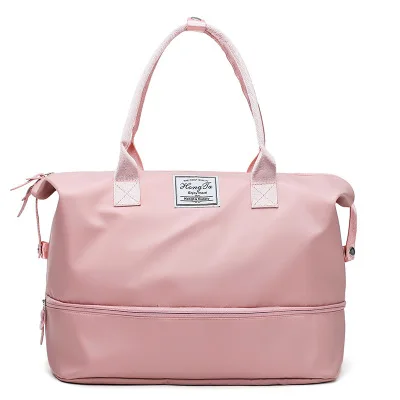 pink Прочные Оксфордские мужские чемоданы и дорожные сумки, сумки для переноски багажа, мужские дорожные сумки Wo, мужские дорожные сумки, большие выходные сумки для сна - Цвет: pink