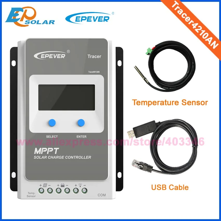 Контроллер солнечной батареи EPEVER 40a mppt регулятор заряда Tracer4210AN 12 В 24