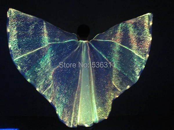 2017 LED сексуальные костюмы Модные Крылья для живота крылья танца Светящиеся