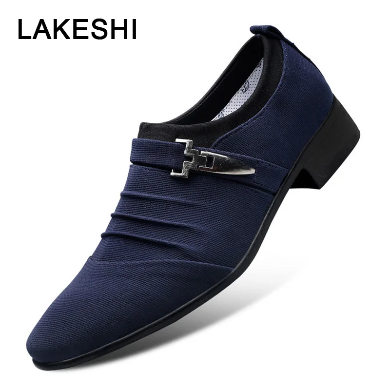 LAKESHI/Мужские модельные туфли классические деловые офисные оксфорды для мужчин