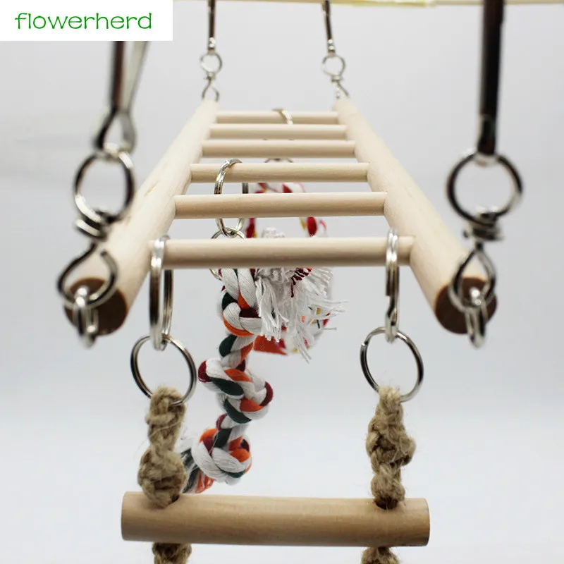 

Bird Supplies Climbing Ladder Swing Bite Toy Bird Cage Stand Stand Bar Bird Cage Decoration