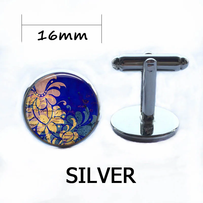 Round Glass Cabochon Mood Indigo Abstract Art Resin Pendant Making Jewelry Accessories Beautiful Cameo | Украшения и аксессуары