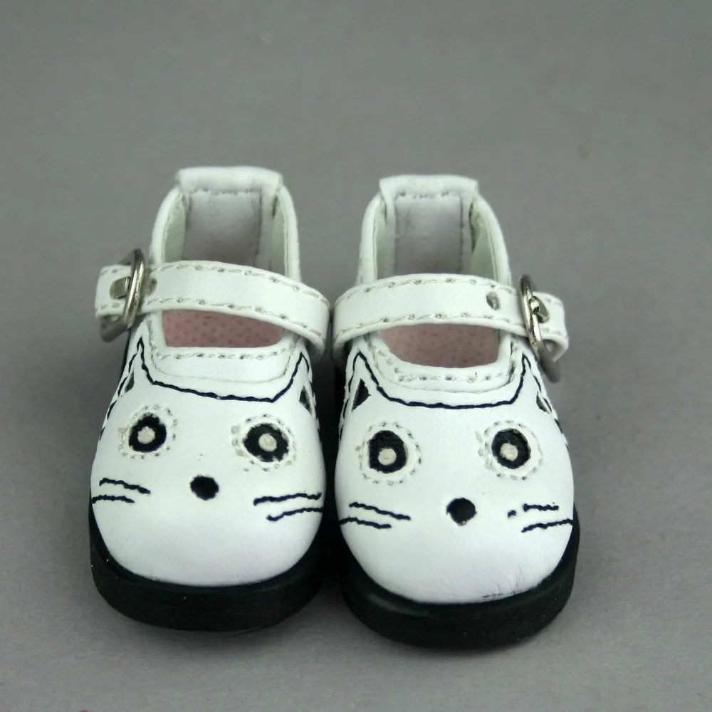 

[wamami] 08# White Cat Pattern Shoes For 1/3 SD DZ DOD Volks BJD Doll Dollfie Outfit