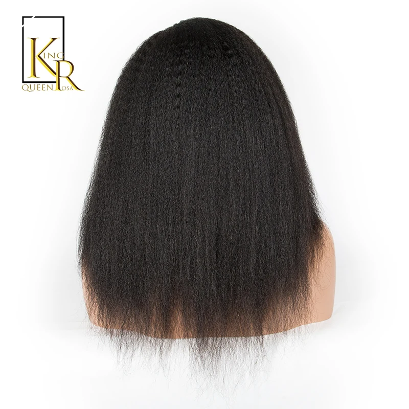 Brazilian Remy Human Hair Wigs 150% Kinky Straight U Part Wig Machine Made Easy To Make Middle / Side VSBOB | Шиньоны и парики