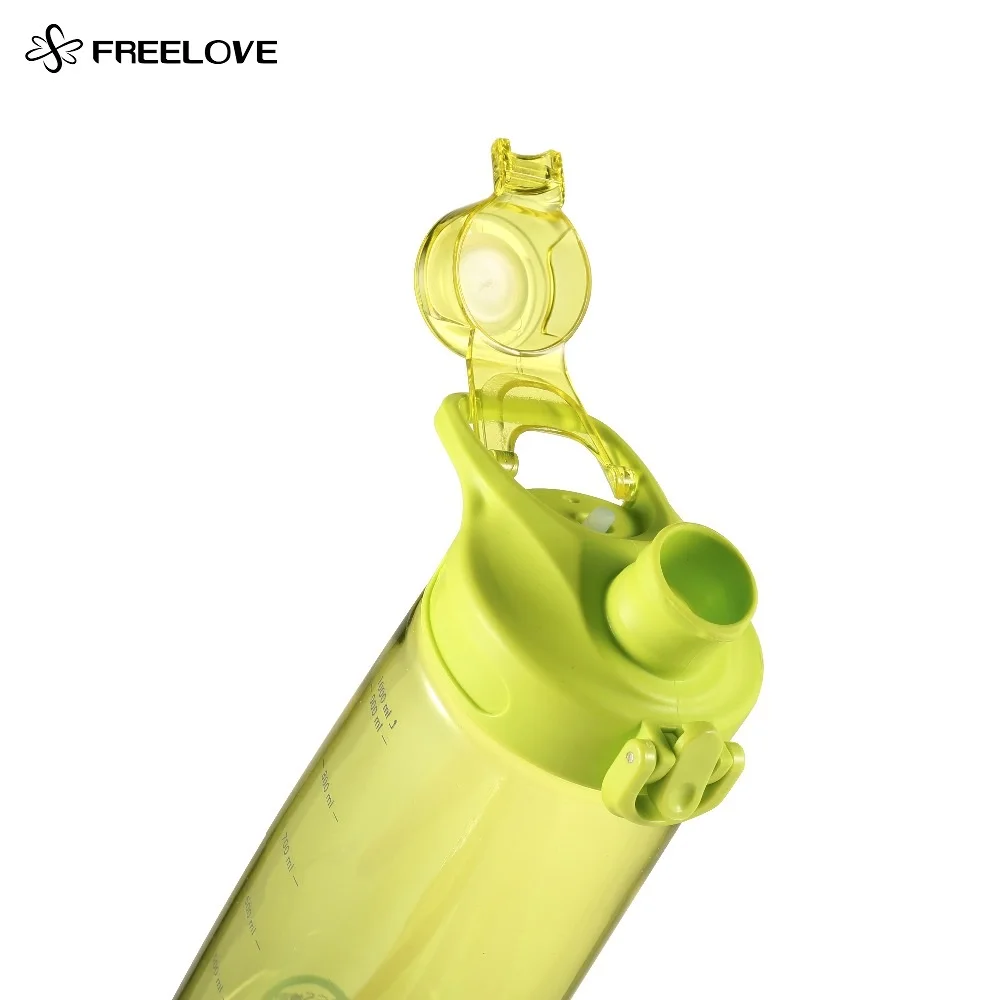 FREELOVE двойной замок спортивный держатель FDA пластиковые бутылки для воды большая