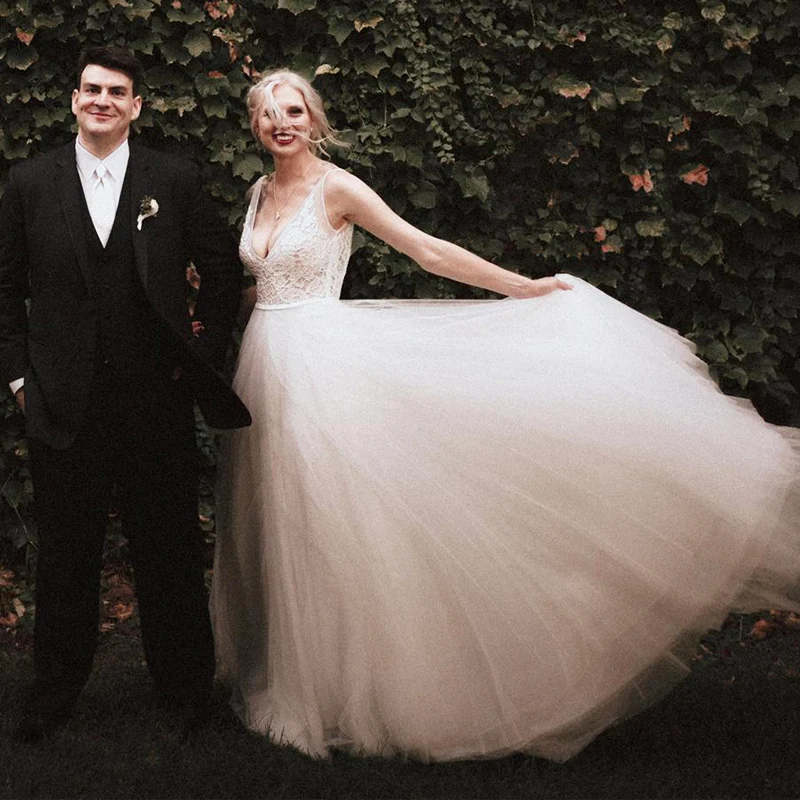 LORIE A Line свадебное платье большого размера 2018 Vestido De Noiva Princesa сексуальные свадебные