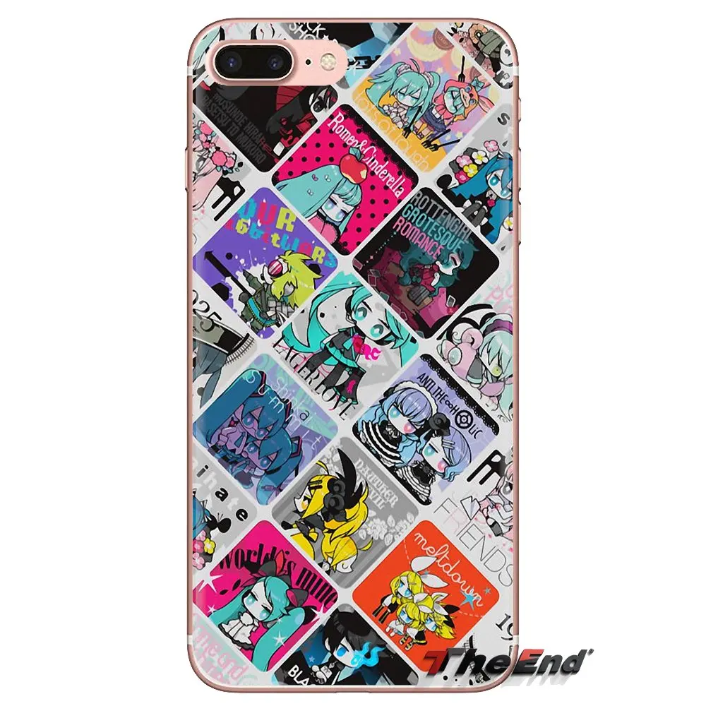 Мягкий прозрачный чехол чехлы Аниме Dakimakura Hatsune Miku для iPod Touch Apple iPhone 4 4s 5 5S SE 5C 6 S 7 8 X