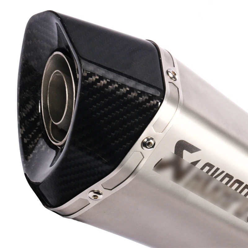 Motorcycle Exhaust Muffler Modified With Carbon Fiber Heat Shield Cover Slip on For Honda CBR1000RR 2017 2018 |