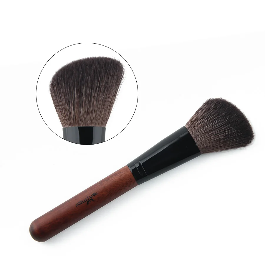 Anmor Кисть для макияжа высокое качество козья шерсть румяна кисточка