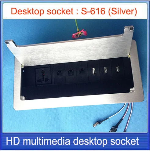 Настольная розетка/Скрытый/USB интерфейс Сеть RJ45 информационный выход/офисный