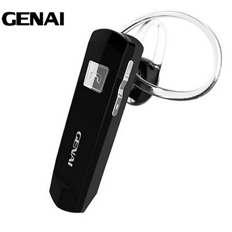 Genai hands free беспроводные блютуз наушники гарнитура с микрофоном спортивные бега