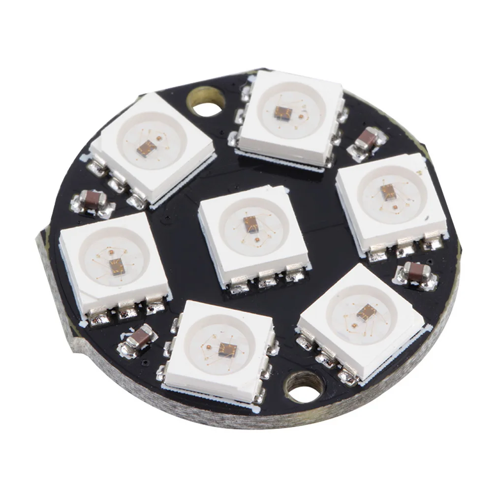 ICOCO Улучшенный 1 шт. 5050 RGB встроенный светодио дный 8 Красочные круглой формы
