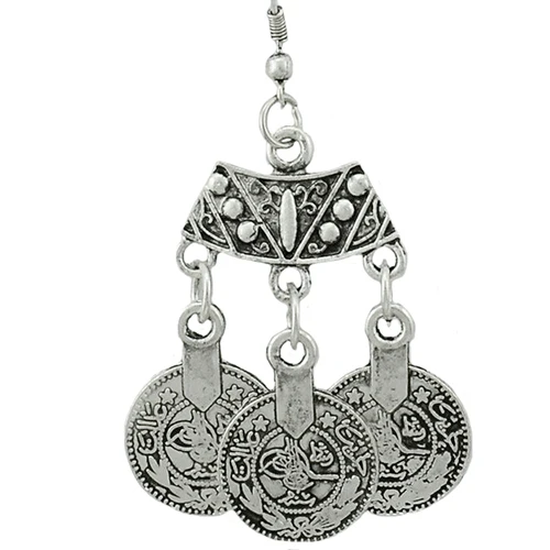 12 Pairs Женская Мода Этническая Ювелирные Изделия Старинные Монеты Падение