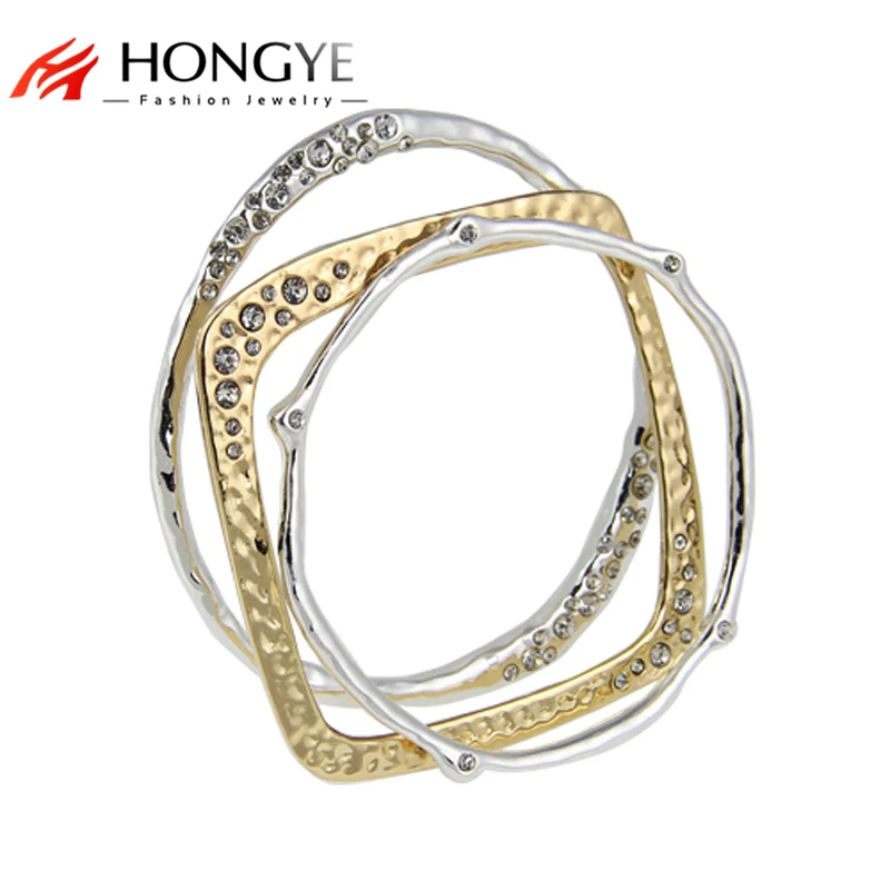 HONGYE 2020 Новая мода Bijoux для женщин блестящие Амулеты Браслет Стразы многослойный
