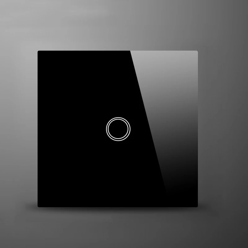 Светодиодный выключатель европейского стандарта 1 клавиша сенсорный света с