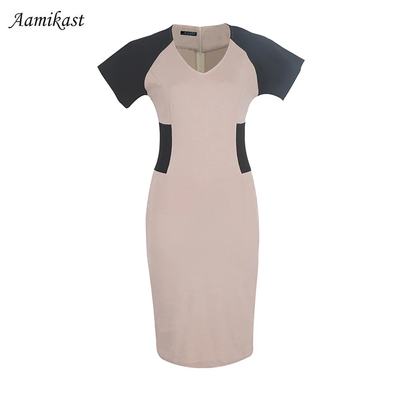 Новые Модные Элегантные Женские коктейльные платья до колена с v образным