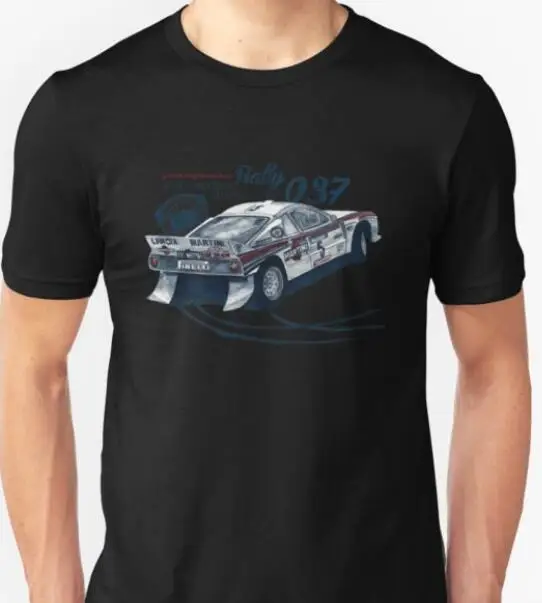 Новая мода ралли Группа B Lancia 037 рубашка Martini гонки Wrc | Мужская одежда