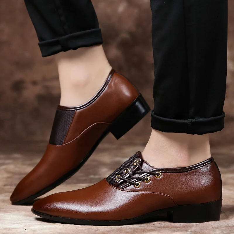 BomKinta/Классические Мужские модельные туфли в деловом стиле Модная элегантная