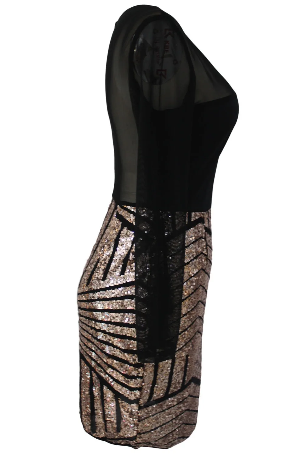 Zmvkgsoa Bodycon платья девушки осень 2018 пикантные сетчатые золотые блестки Нижняя Мини