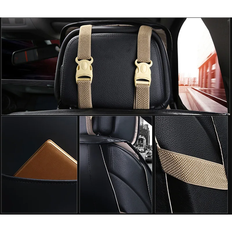 

Only Front Leather Universal Car seat cover For Audi a3 8p 8v sedan sportback a4 b5 b6 b7 b8 a5 of 2010 2009 2008 2007
