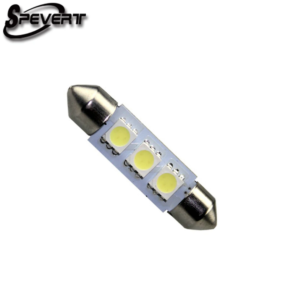 Фото SPEVERT белый 36 мм 5050SMD C5W 3 LED гирлянда лампы Купол огни Крытый челнок лампы 36mm led SPEVERT белый 36 мм 5050SMD C5W 3 LED гирлянда лампы Купол огни Крытый челнок лампы 36mm led