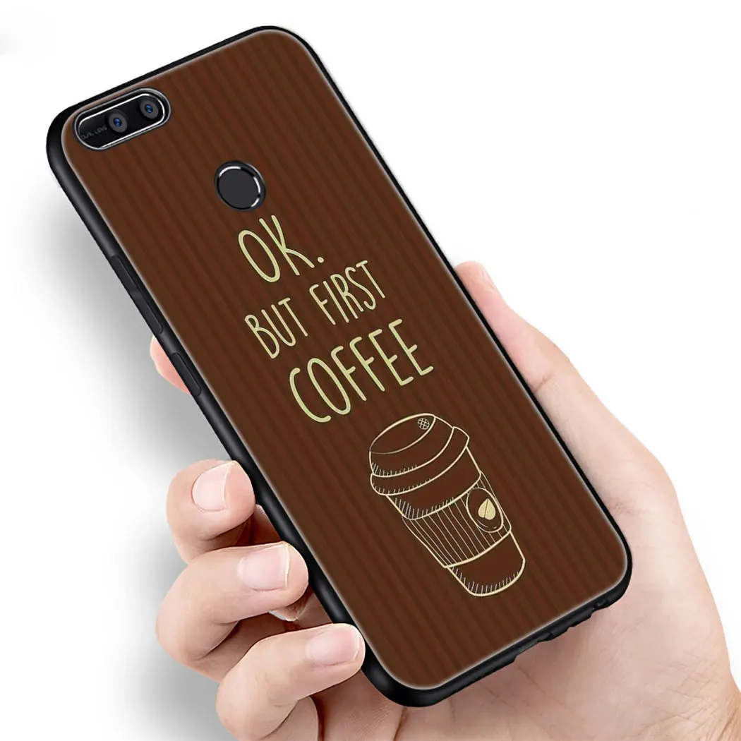 IYICAO нормально но сперва кофе Книга Мягкий чехол для телефона Huawei Honor 6a 7A 9X20 Pro 7C 7X8 9