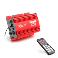 kinter ma 700 500w digital car motorcycle 2 channels audio amp amplifier fm stereo radio with remote support usb mp3 fm input