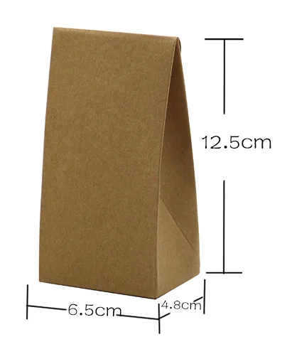 S6.5x4.8x12.5cm бантик крафт бумажный мешок стойка бумажные подарочные