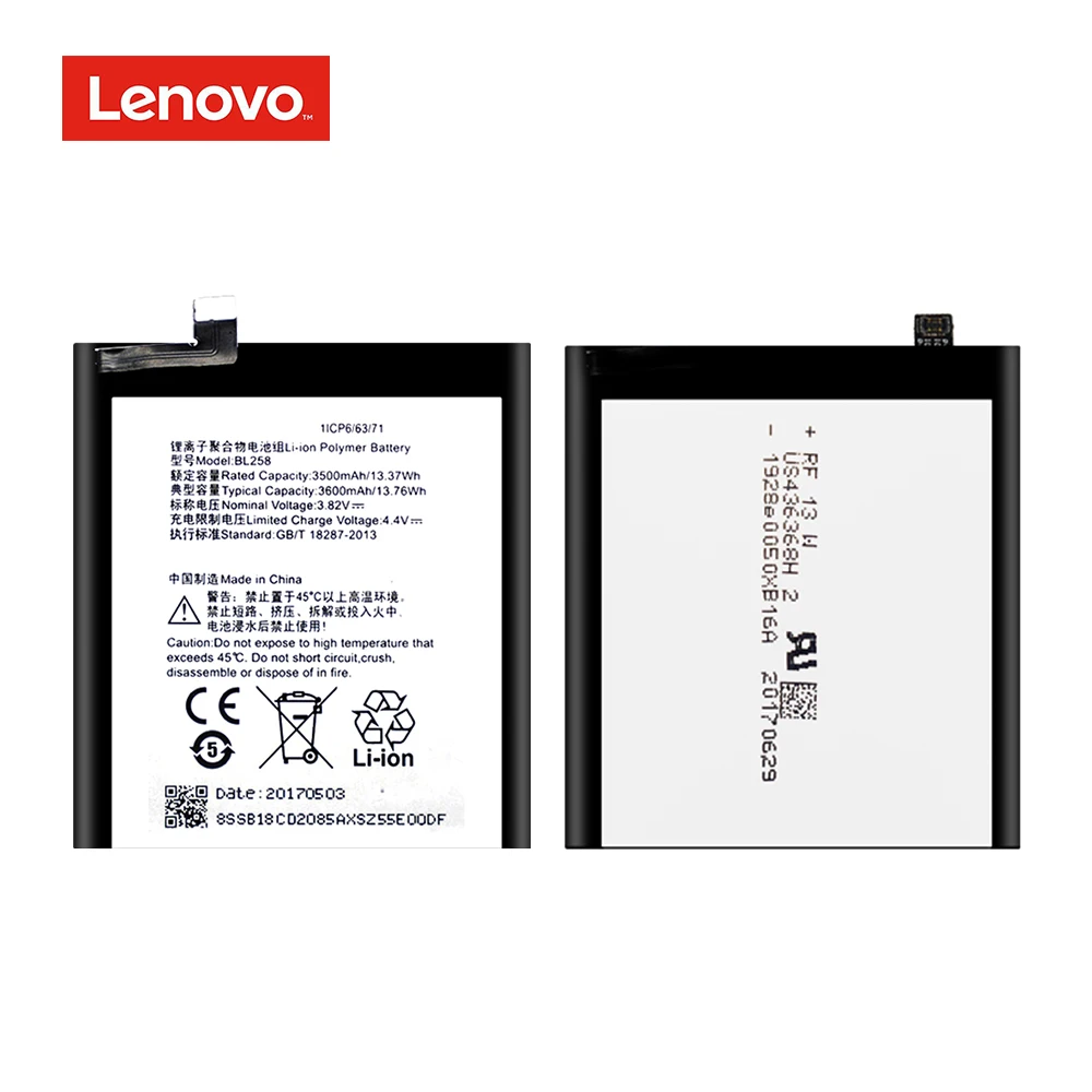 Оригинальная батарея для lenovo Vibe X3 X3c50 X3C70 Lemon BL258 литий-ионная аккумуляторная батарея для мобильного телефона, аккумулятор 3600 мАч+ Быстрая