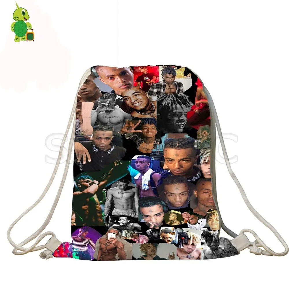 Модный рюкзак XXXTentacion Rapper на шнурке для мужчин и женщин детские школьные ранцы