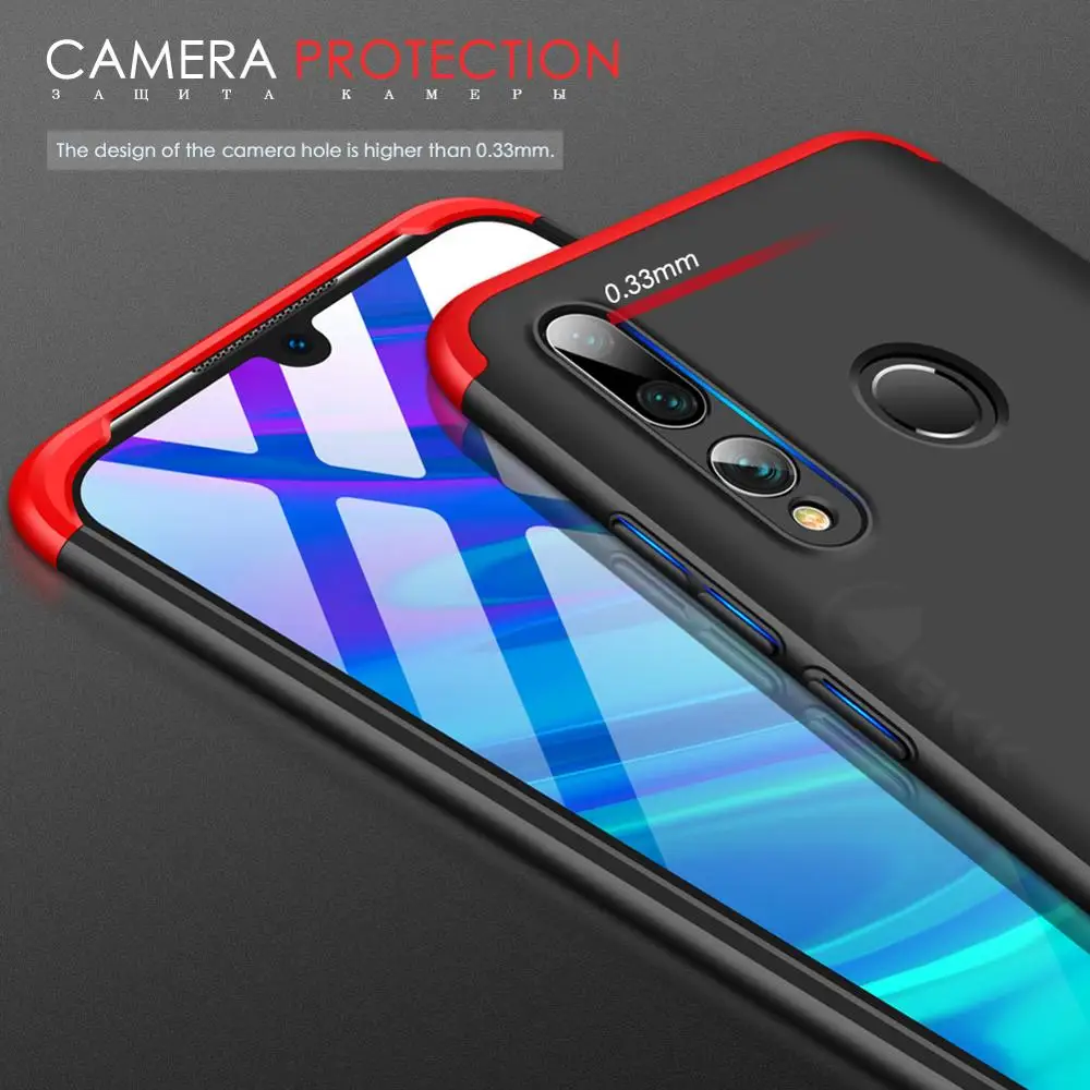 GKK Cases For Huawei Honor 20i Coque 360 Full Protection 3 in 1 Back Cover P smart Plus Y6 Pro 2019 Enjoy 9S 9E Case |