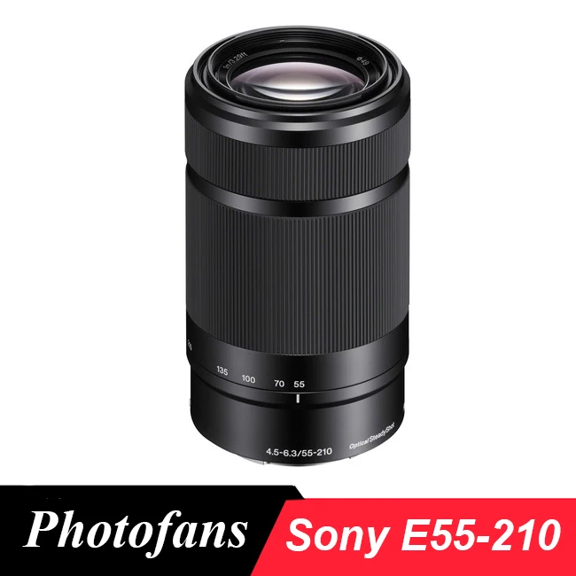 Объектив Sony 55-210 E мм f/4 5-6 3 OSS E-Mount объективы (черный) для A5000 A5100 A6000 A6300 A6500 |