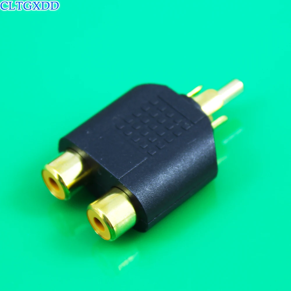 Cltgxdd 1 Штекерный разъем на 2/двойной гнездовой RCA AV аудио Y образный разветвитель